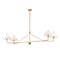 Maxim Lighting Kismet 4-Light Linear Pendant, Gold Leaf 18314SWGL - alternate 1